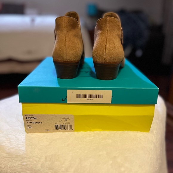 Jack Rogers Oak Color Suede Booties - Picture 5 of 6